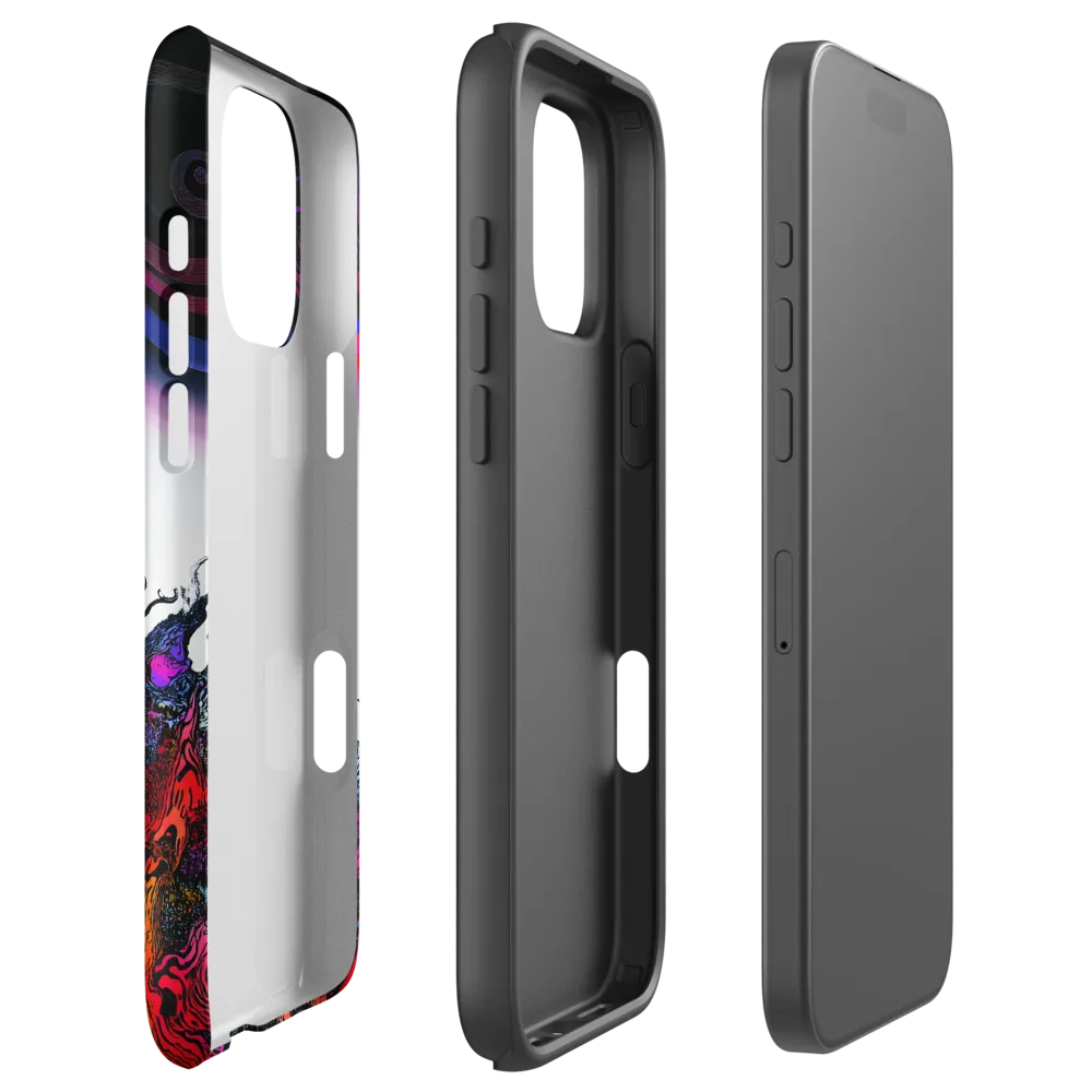 Psychedelic Ghost Silhouette | Phone Case
