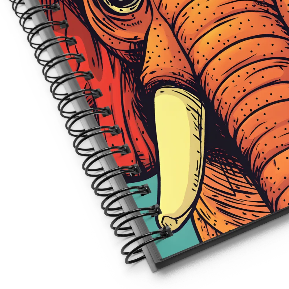 Teal Sky Elephant 
 Spiral Notebook | 140 pages