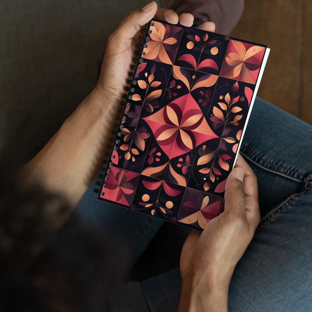 Organic Grid Harmony 
 Spiral Notebook | 140 pages