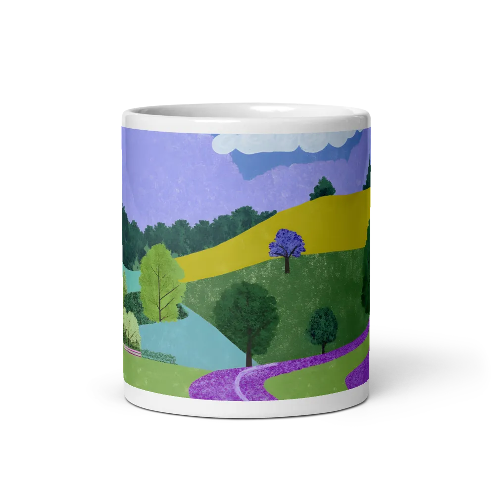 Serene Landscape with House and Trees