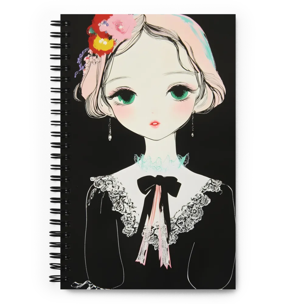 Enigmatic Floral Muse 
 Spiral Notebook | 140 pages
