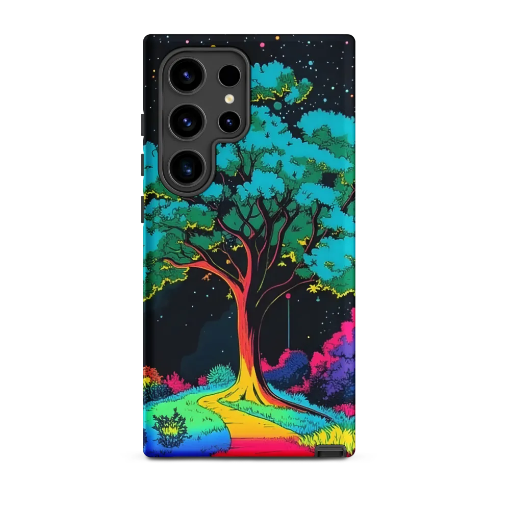 Vibrant Tree in Surreal Landscape | Phone Case