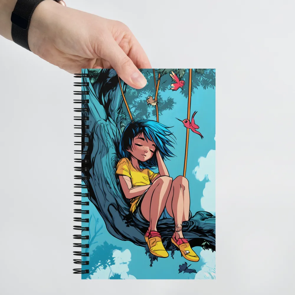Tranquil Tree Nap 
 Spiral Notebook | 140 pages
