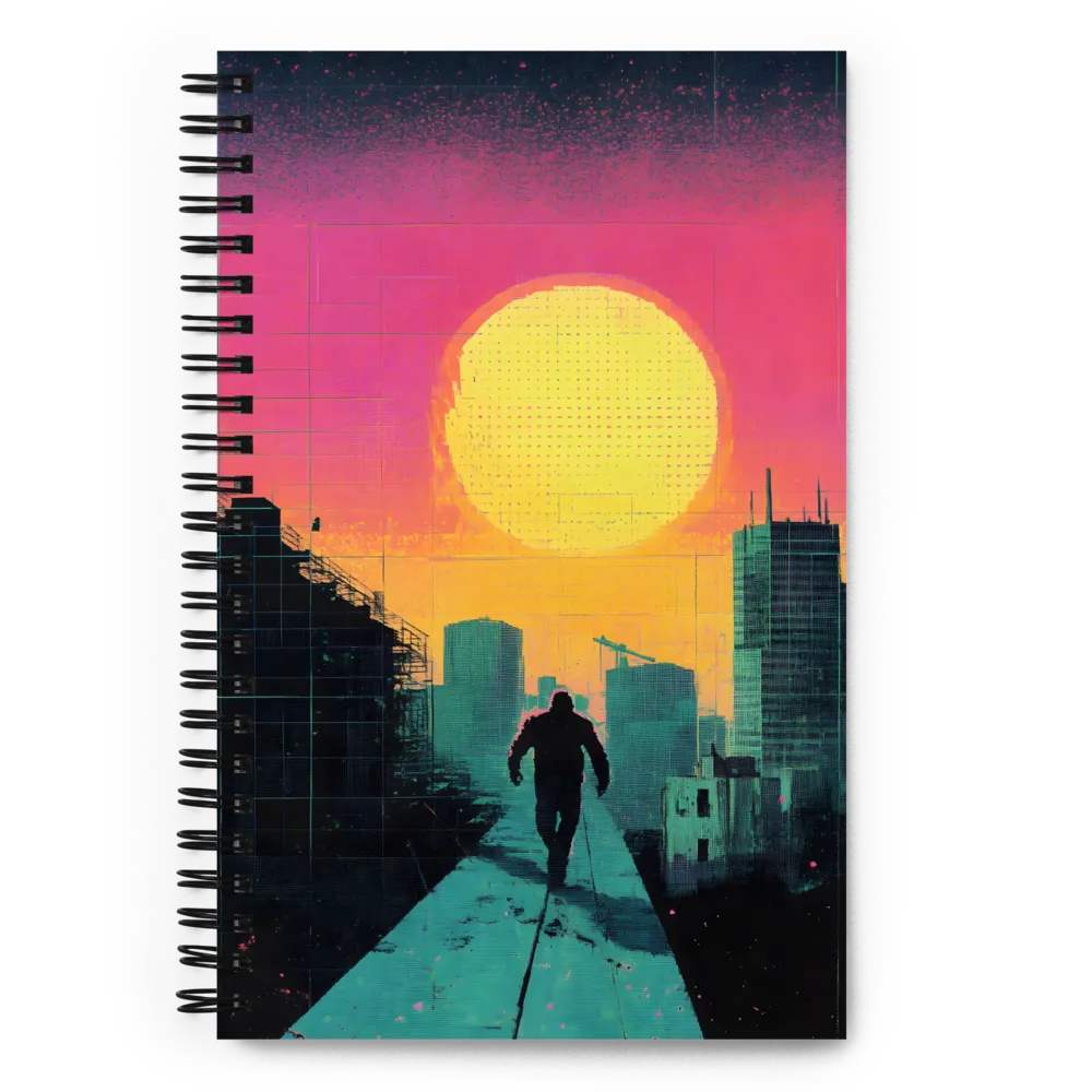 Dystopian Sunset Boulevard 
 Spiral Notebook | 140 pages