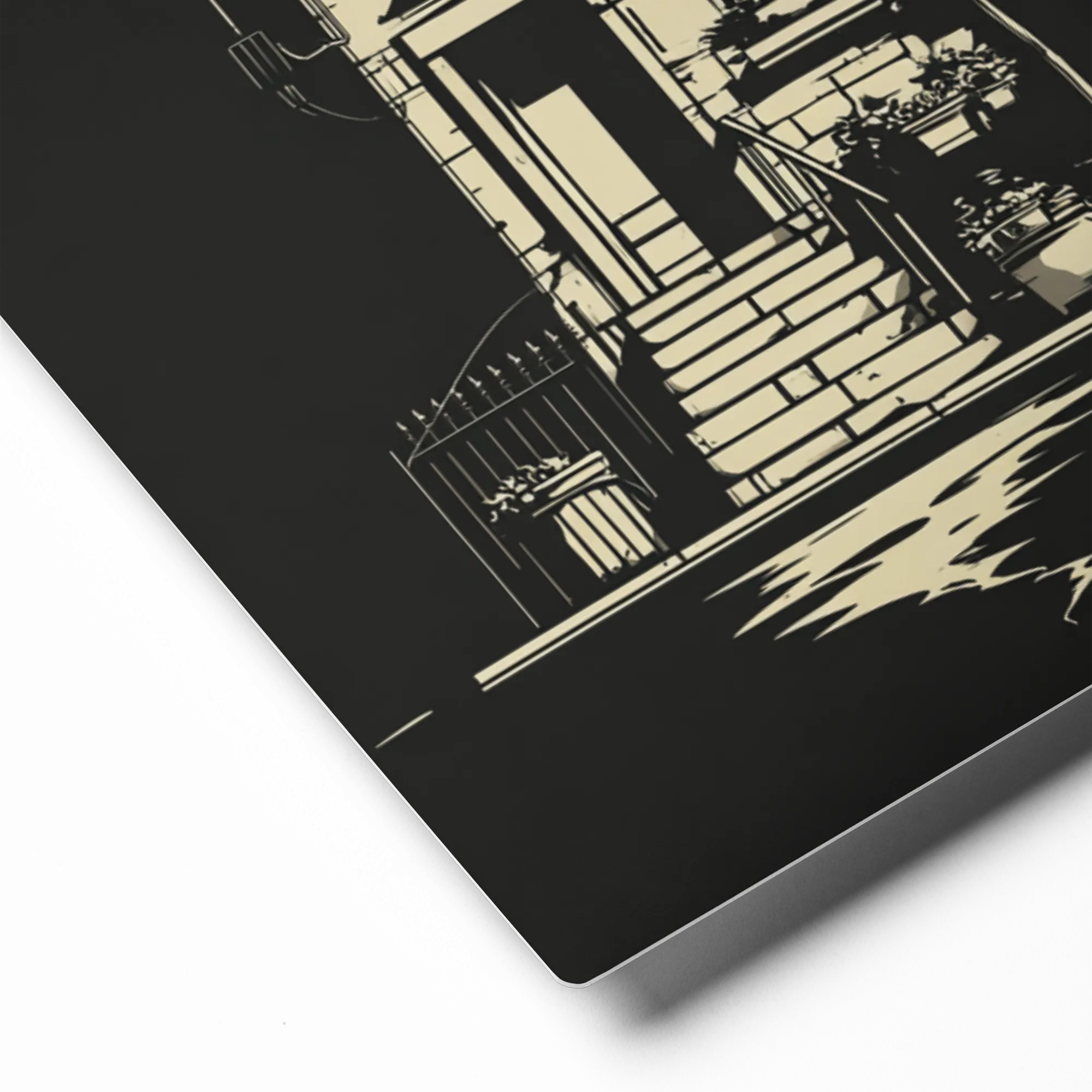 Moonlit City Dwelling | Art Print