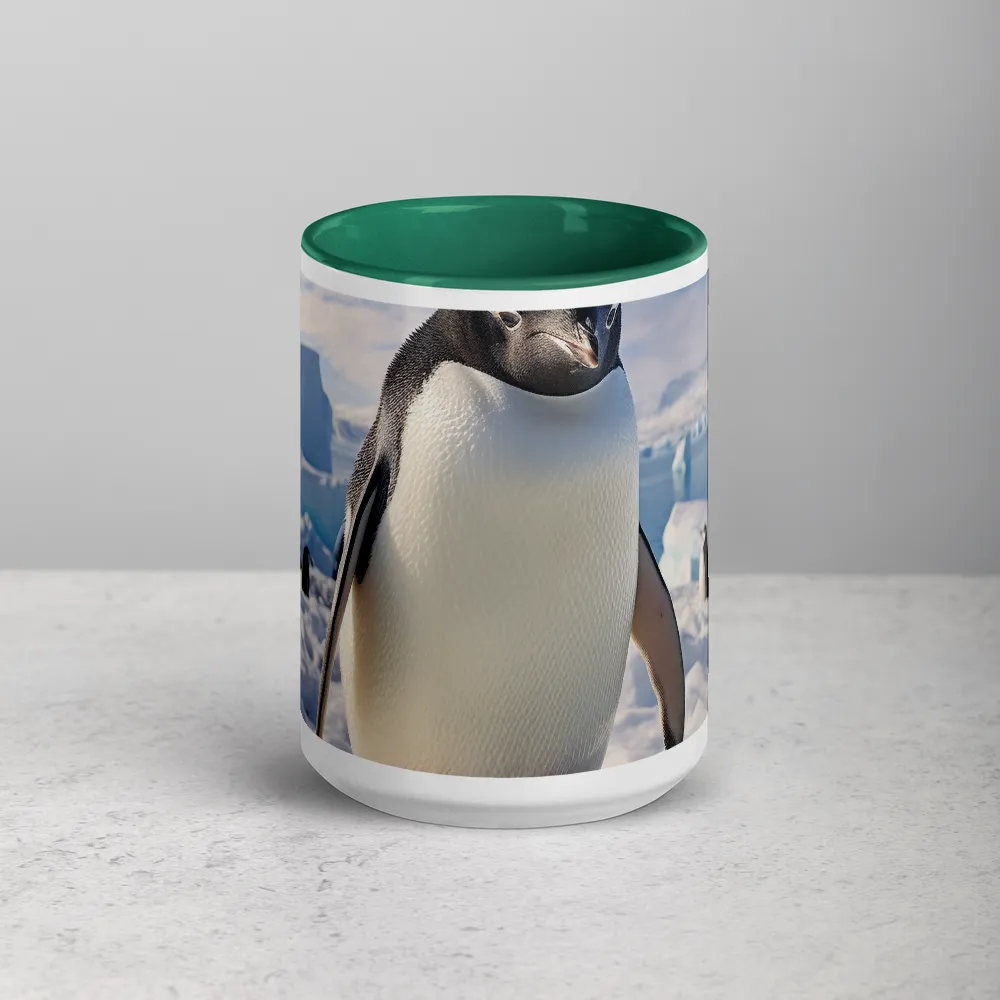 Solitary Majesty: Arctic Penguin on Ice