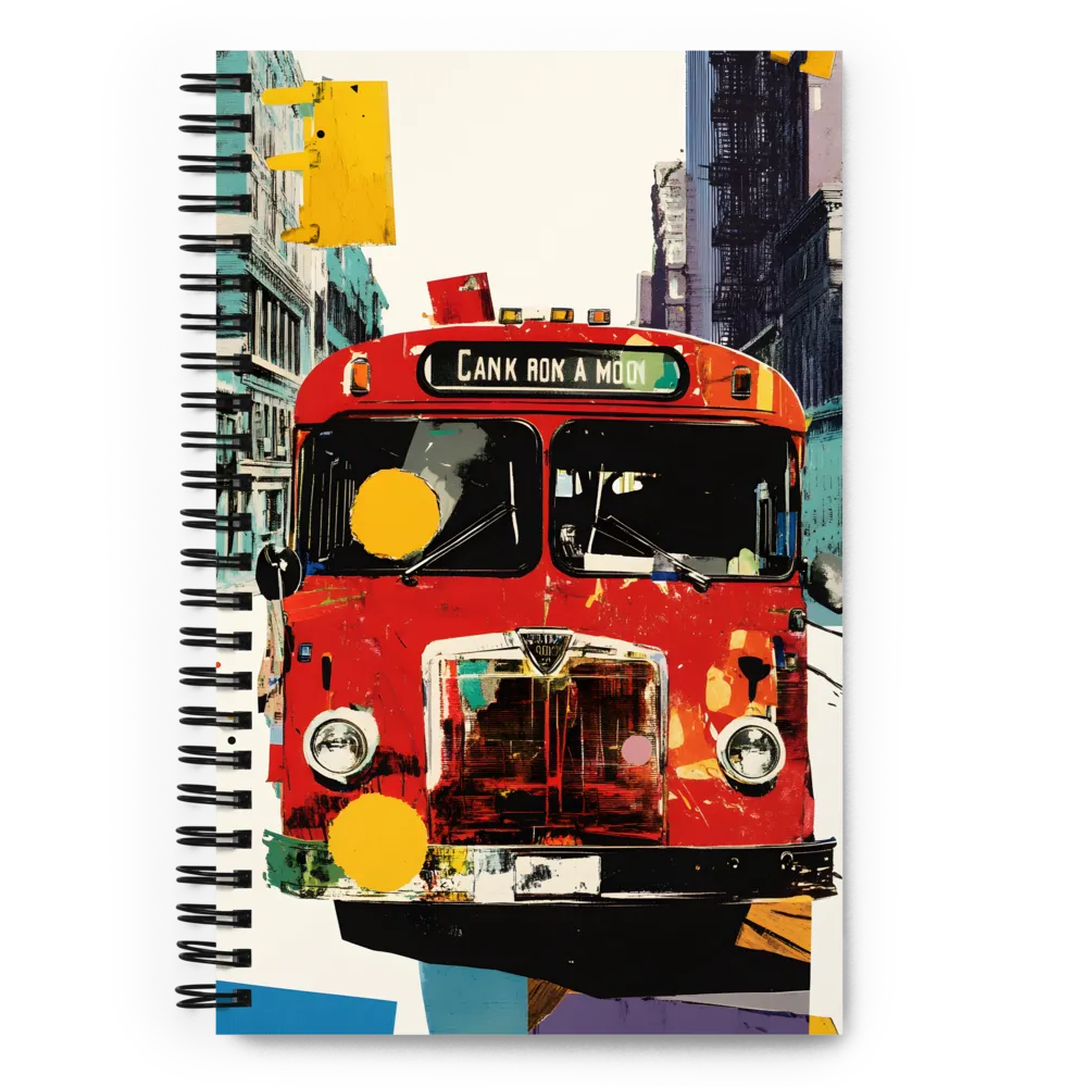 Urban Pop Art Bus 
 Spiral Notebook | 140 pages