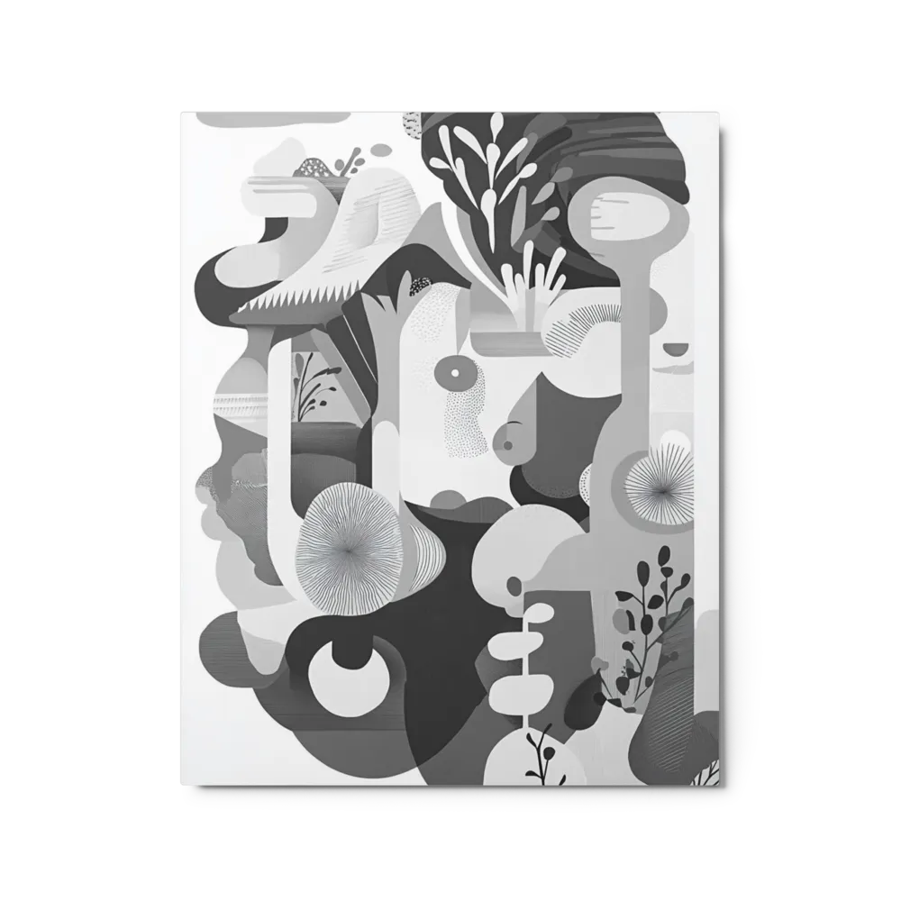 Organic Grayscale Abstraction