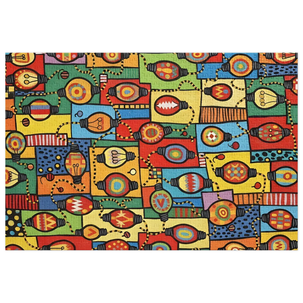 Patchwork Lightbulbs | Jigsaw Puzzles