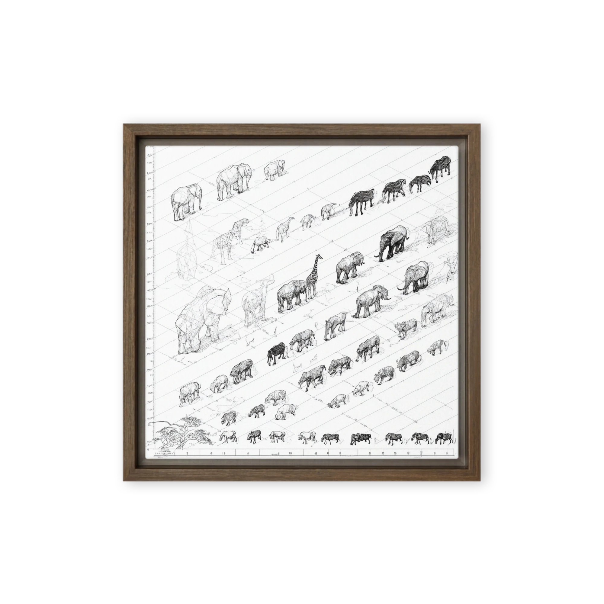 Isometric Animal Scale Study