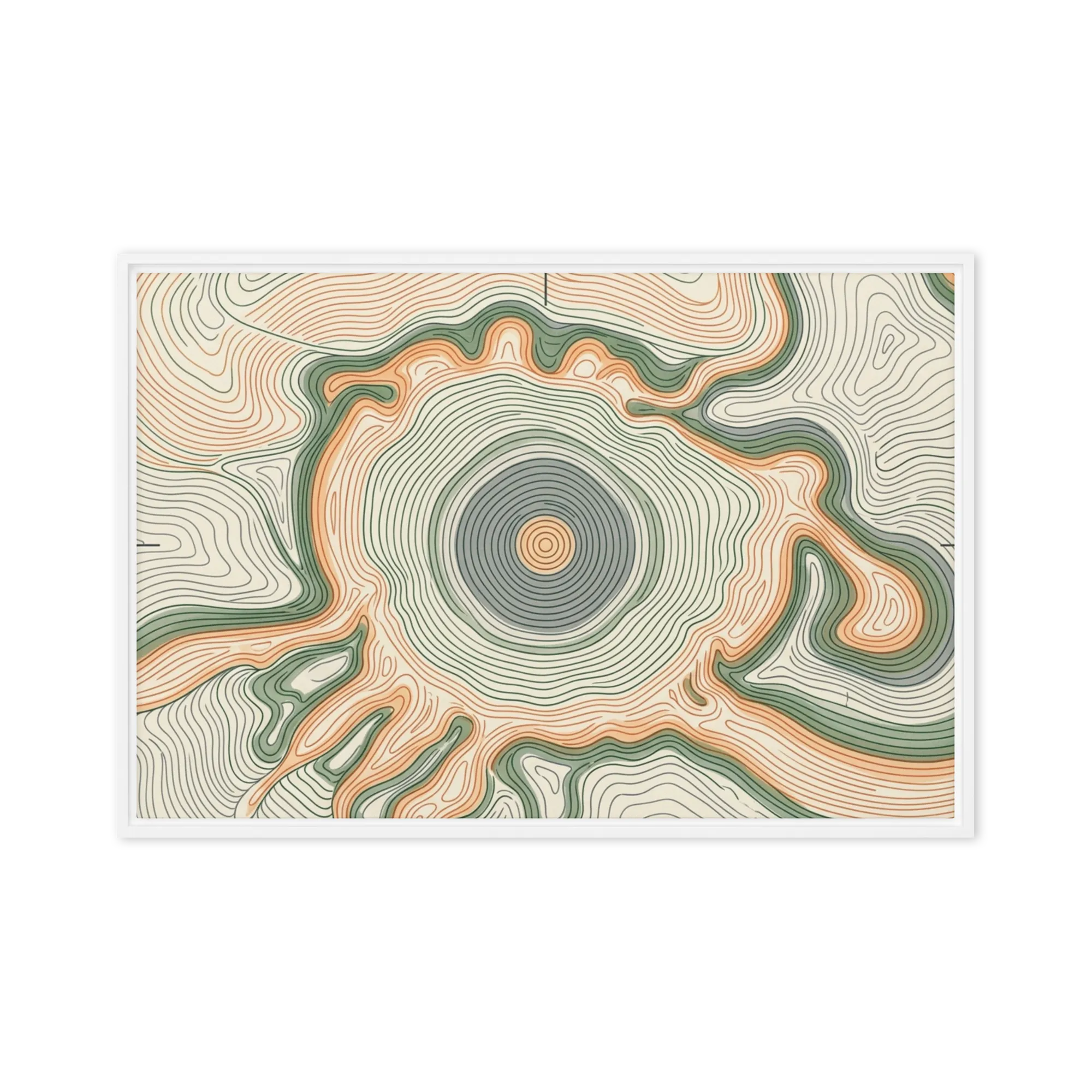 Earth Contours 
 Metal Print | 16″x 20″