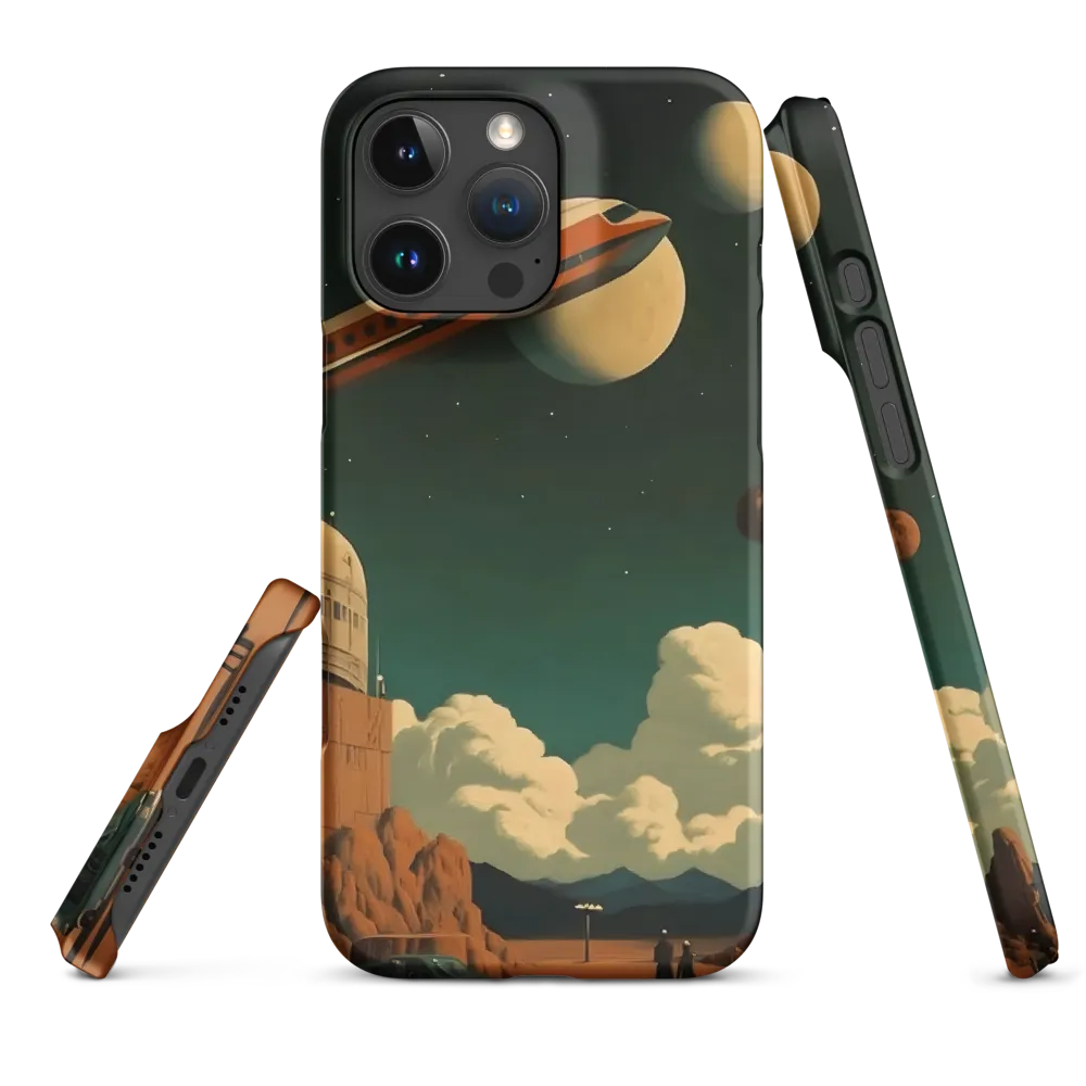 Surreal Spaceship in Planetary Landscape | Phone Case