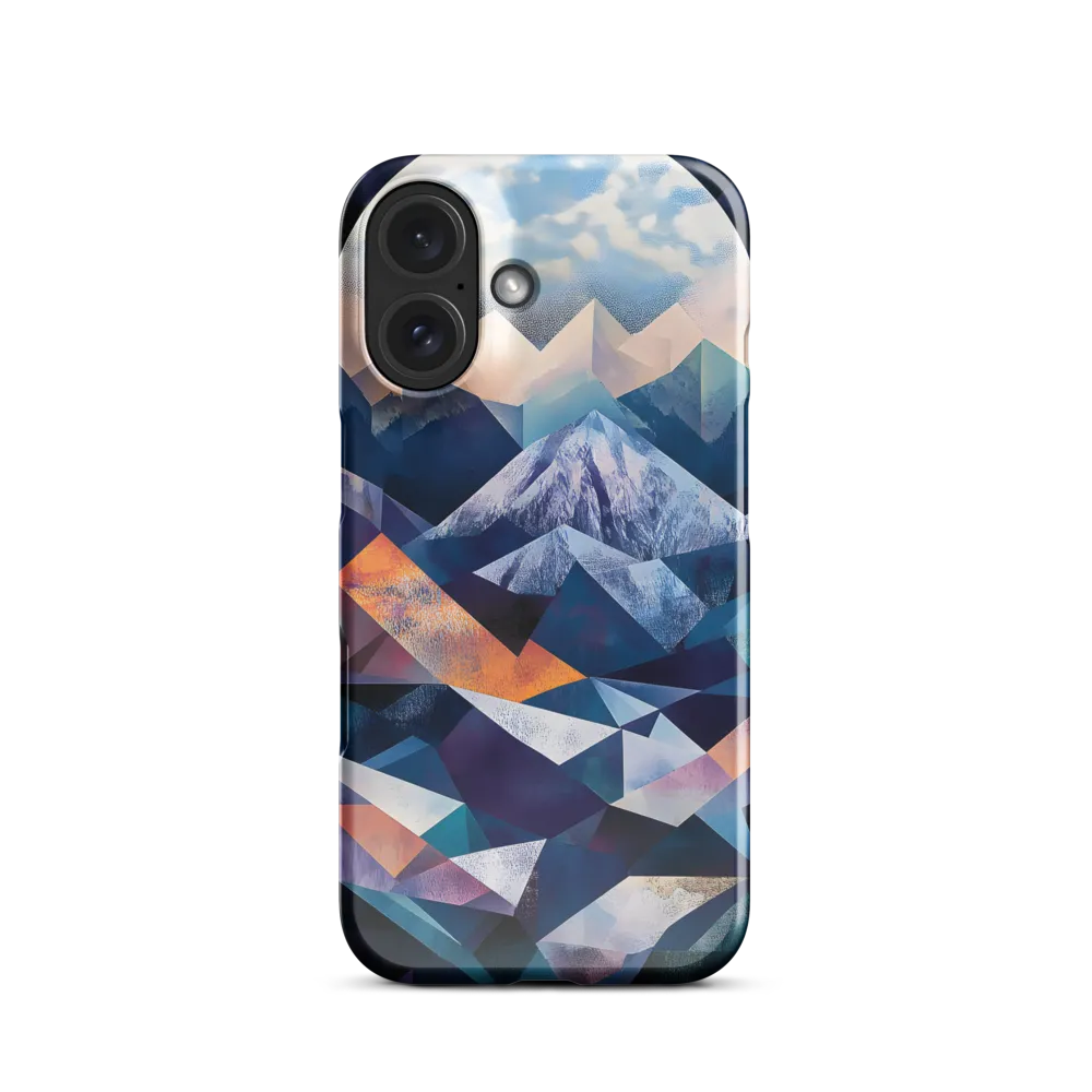 Lunar Peaks Geometric Abstraction 
 iPhone 13 | Tough Case