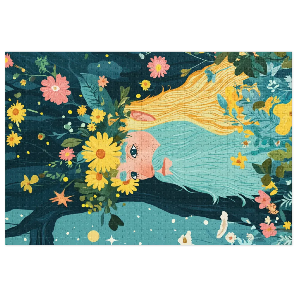 The Forest Guardian's Bloom 
 Jigsaw Puzzle in Tin Box