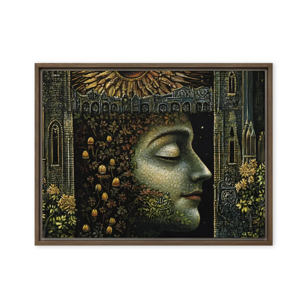The Sleeping Oracle of the Forest 
 Canvas | 6″x 6″