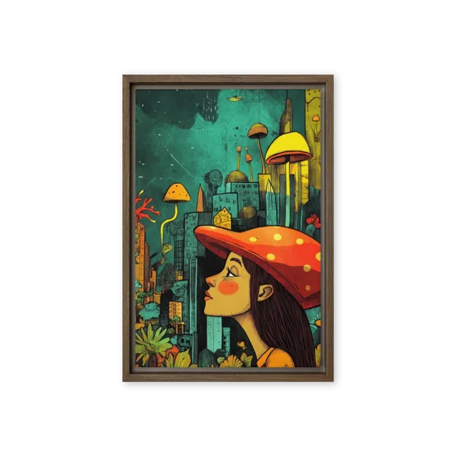 Gaze of the Mushroom City | Art Print