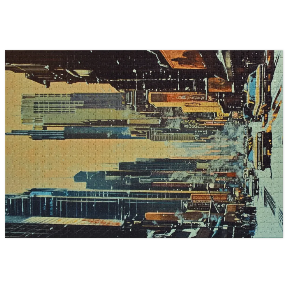 Urban Cityscape Illustration | Jigsaw Puzzle (252/520 pieces)