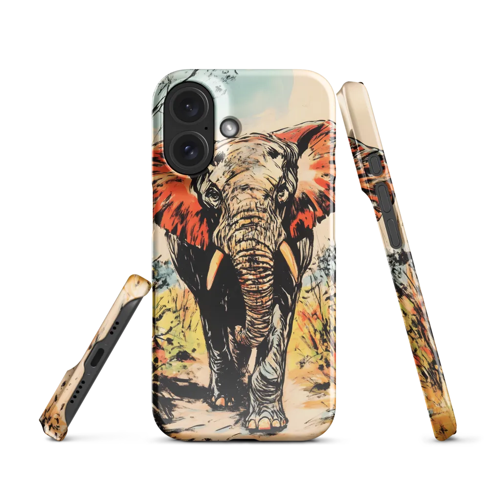 African Elephant Graphic Art 
 iPhone 14 Plus | Tough Case