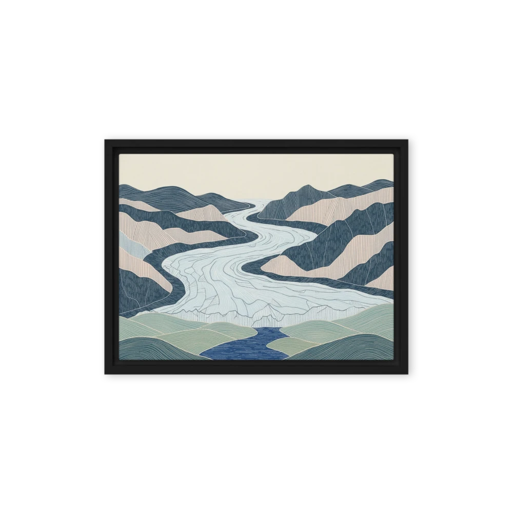 Glacier River Valley | Art Print