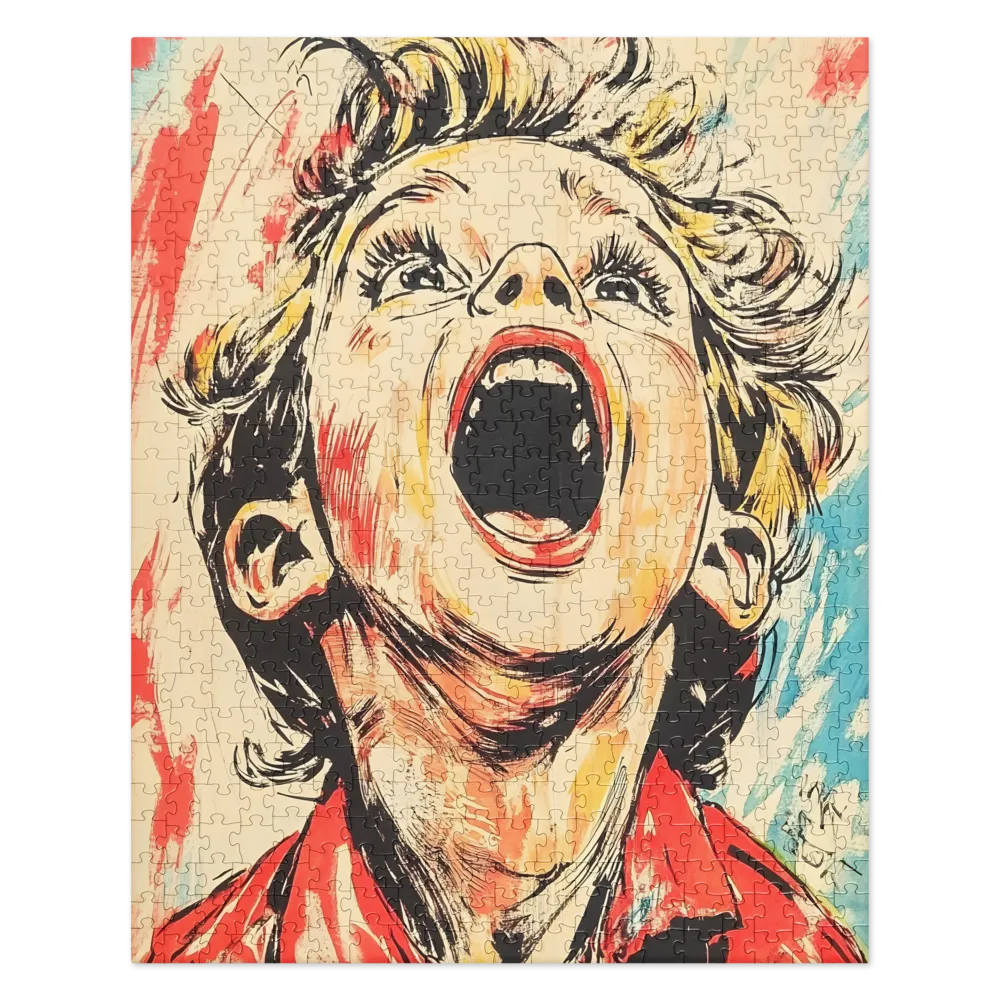 Emotional Outcry Portrait 
 Jigsaw Puzzle