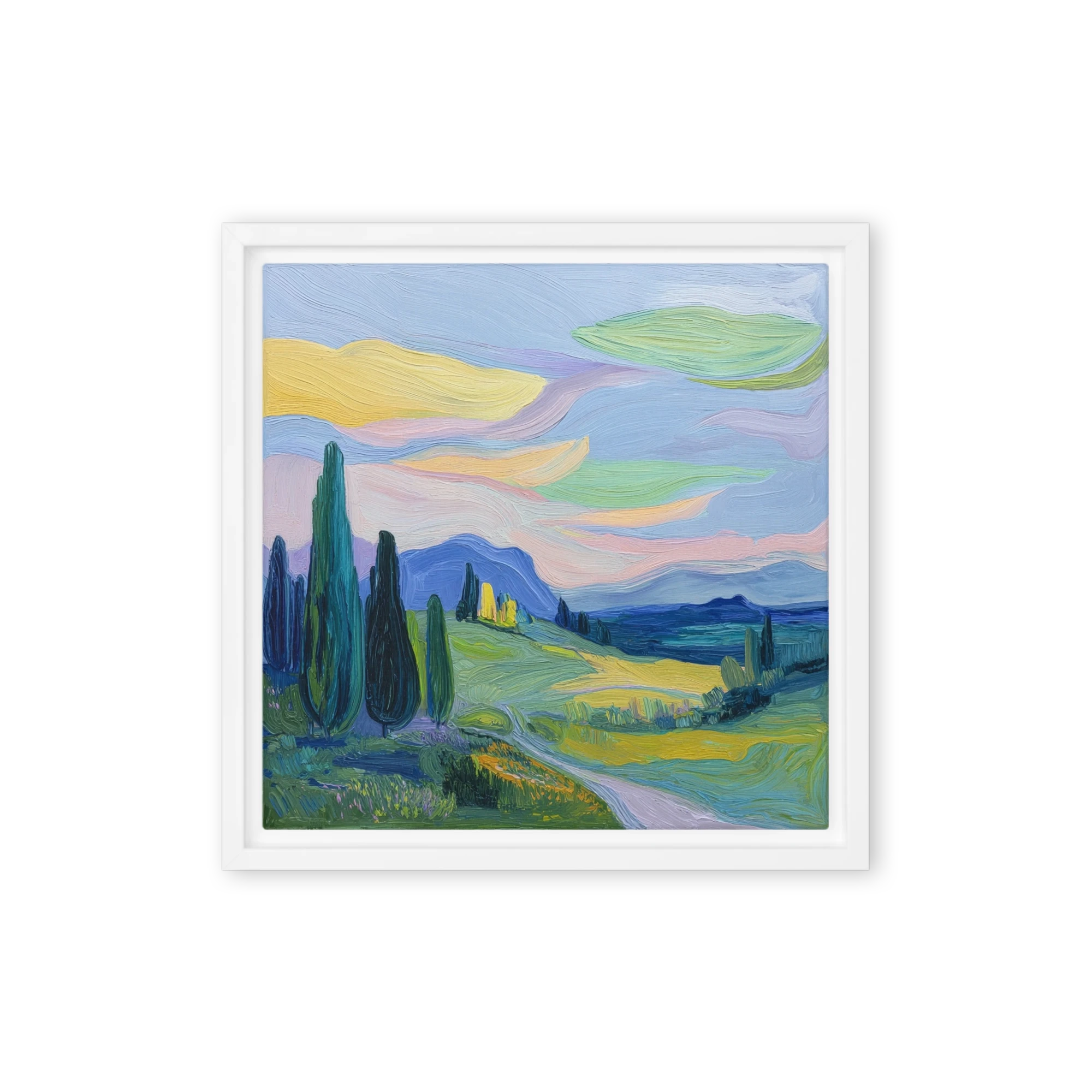 Swirling Tuscan Sunset | Art Print