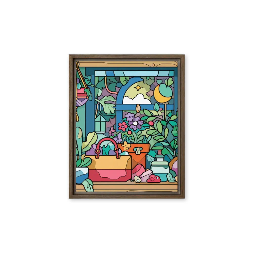 Sill Life in Stained Glass 
 Metal Print | 16″x 20″