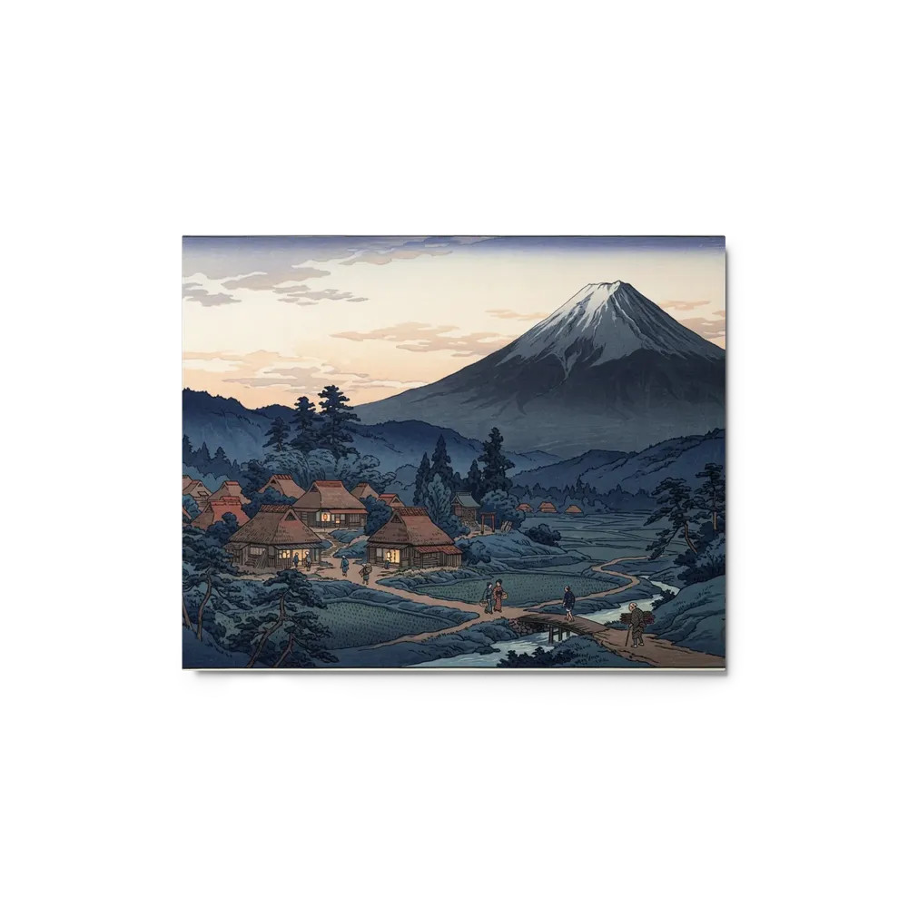 Twilight Mount Fuji Village | Art Print