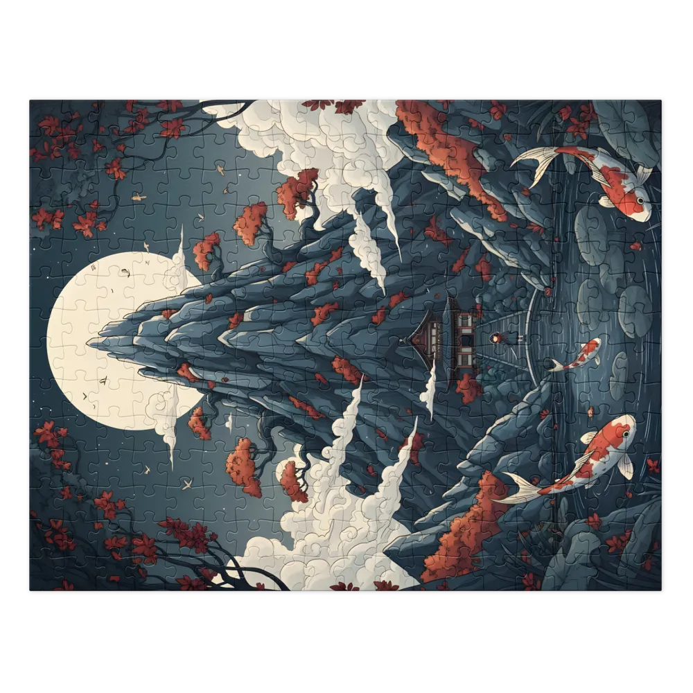 Ascensão Noturna Ukiyo-e 
 Puzzle