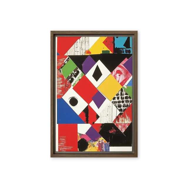 Vibrant Geometric Collage | Art Print