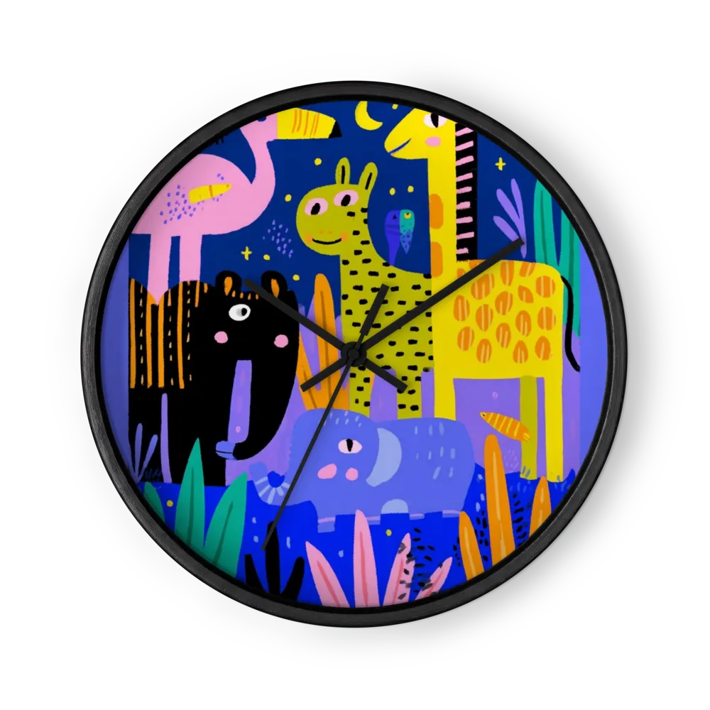 Night in the Jungle | Wall Clock