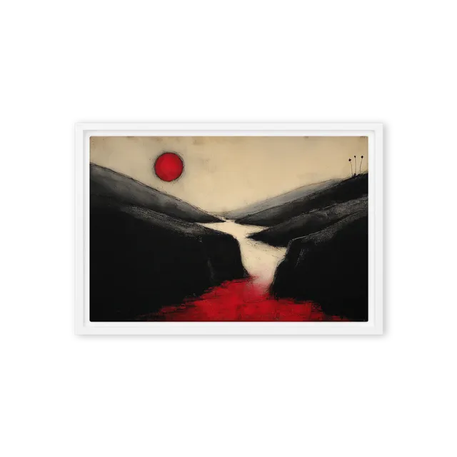 Crimson River Valley | Art Print