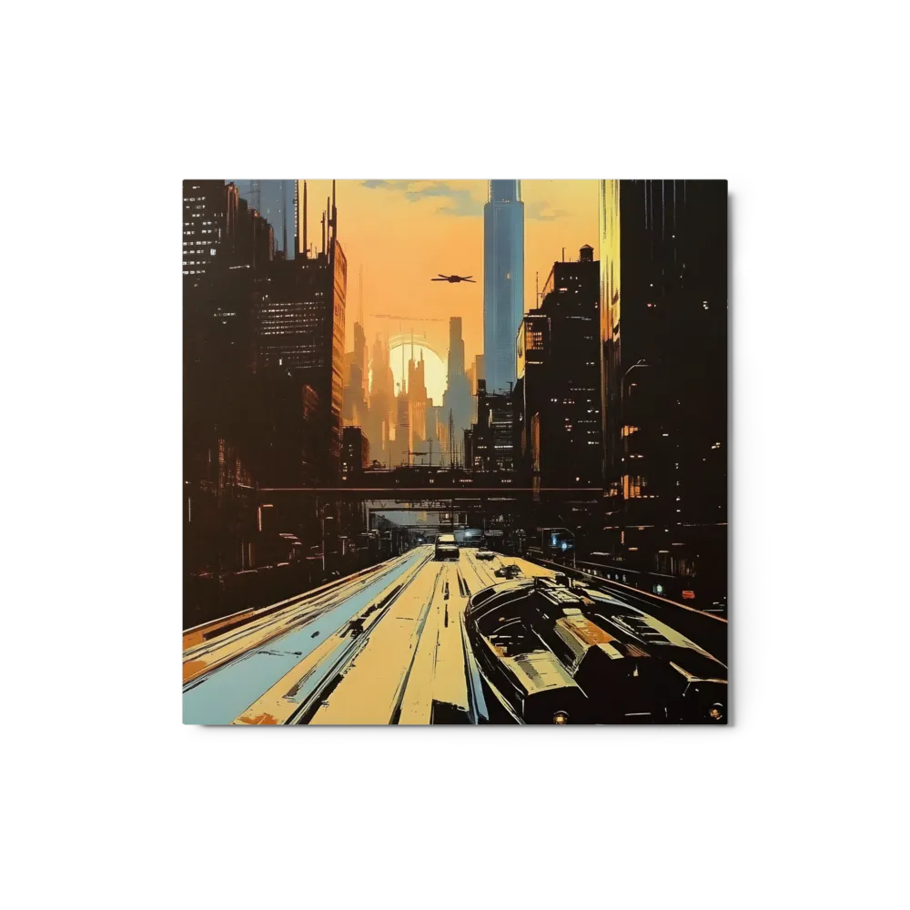 Golden Hour Metropolis 
 Canvas | 12″x 18″