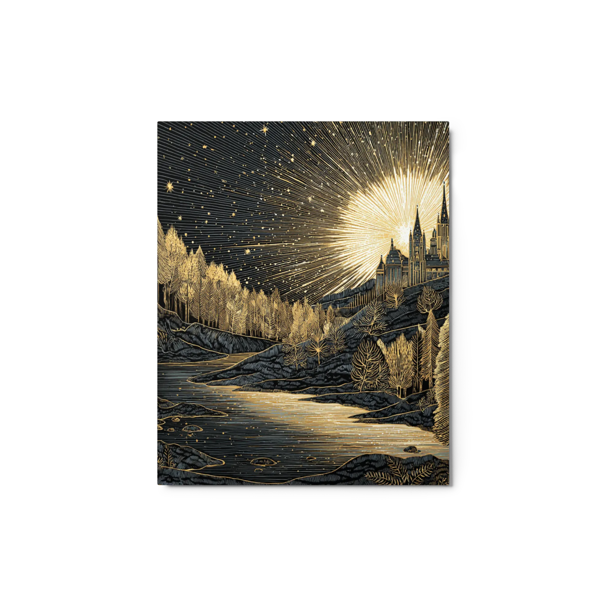 Gilded Castle at Dawn