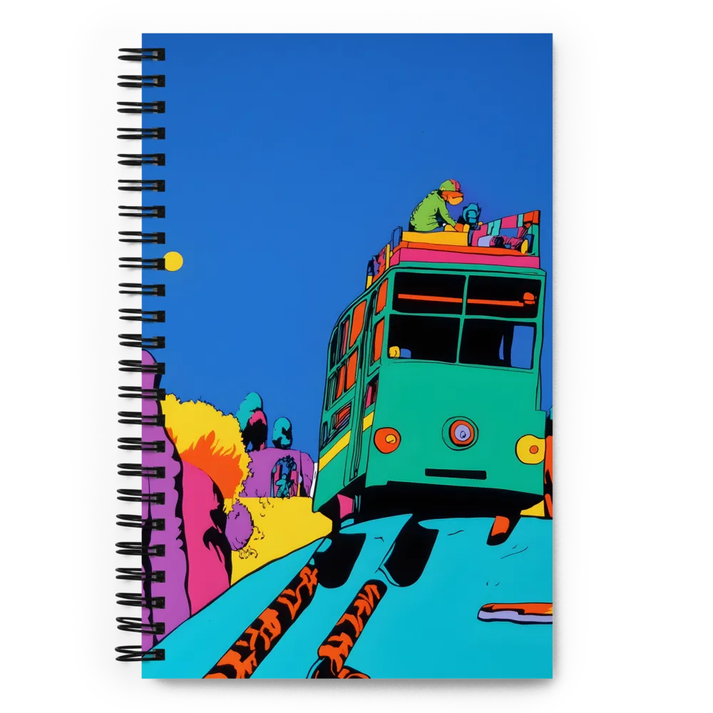 Psychedelic Bus Journey 
 Spiral Notebook | 140 pages