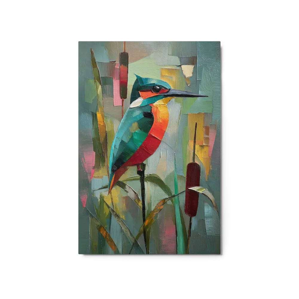 The Kingfisher's Perch 
 Canvas with Brown Frame