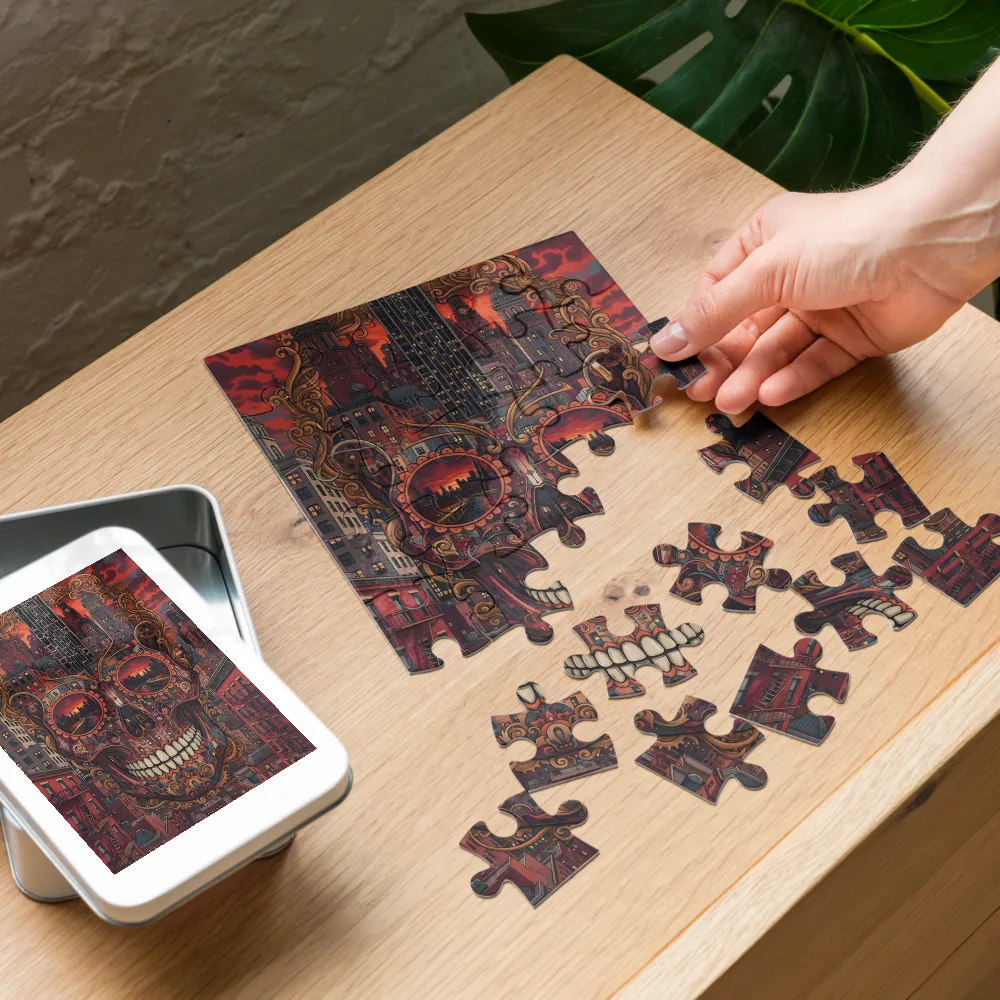 Urban Calavera 
 Jigsaw Puzzle in Tin Box