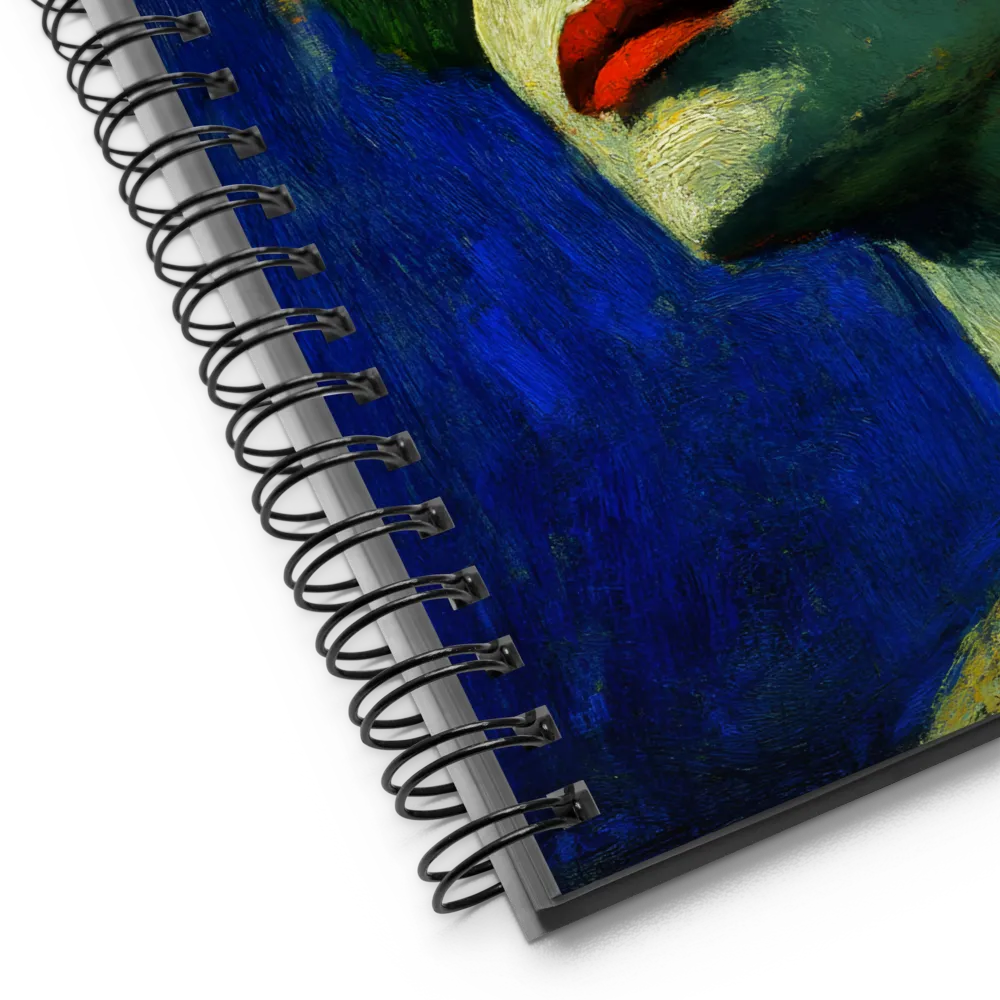 Serene Floral Portrait 
 Spiral Notebook | 140 pages