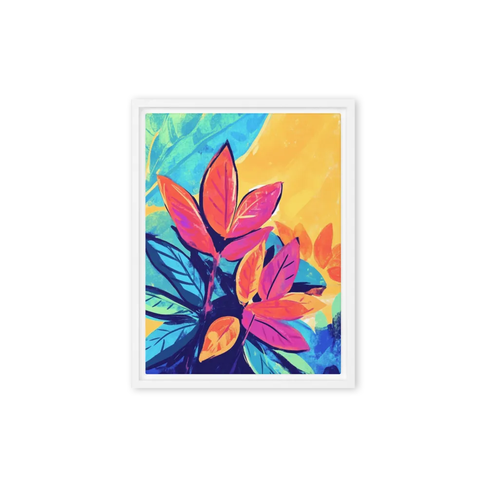 Foliage in Yellow and Blue 
 Metal Print | 20″x 30″