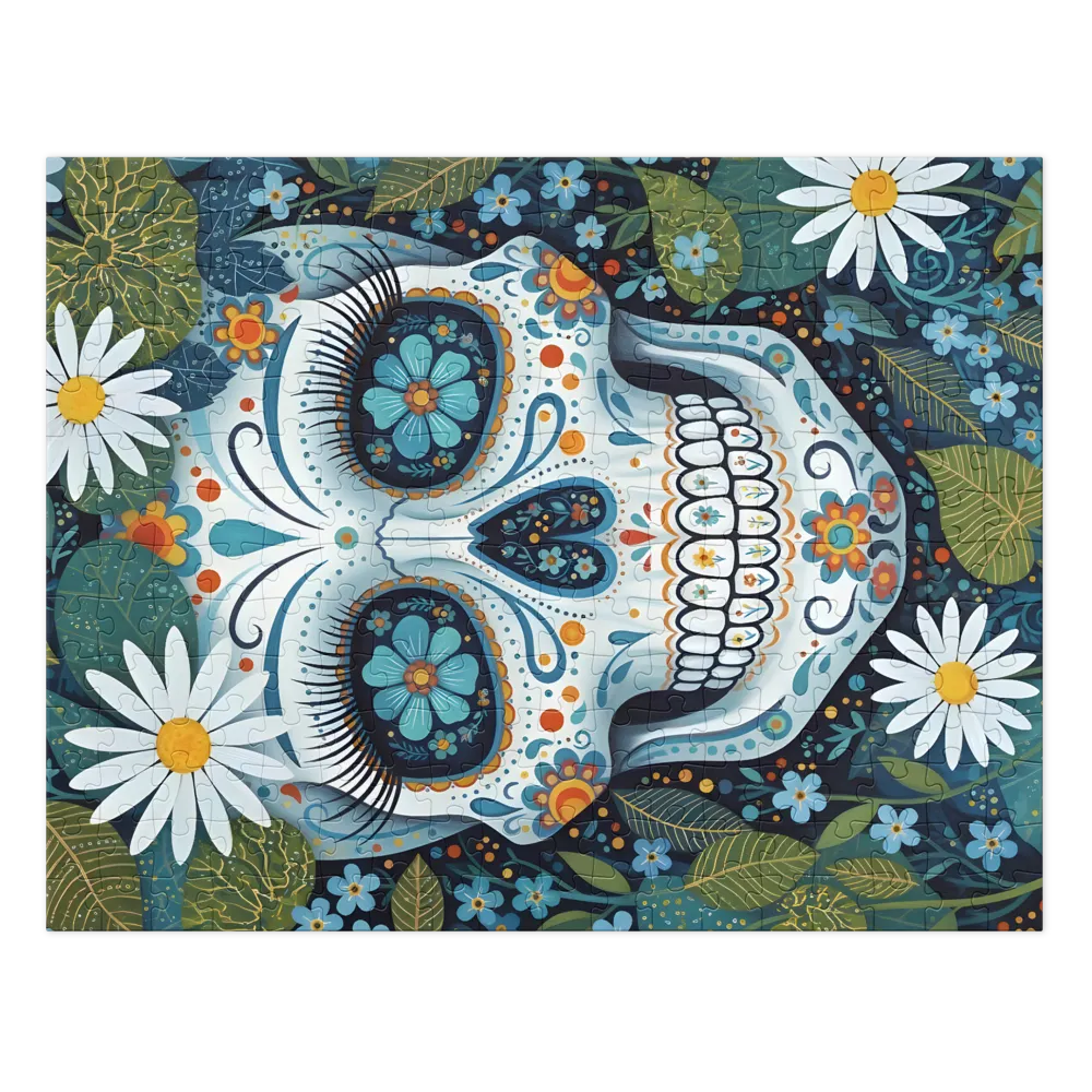 Floral Sugar Skull | Jigsaw Puzzles
