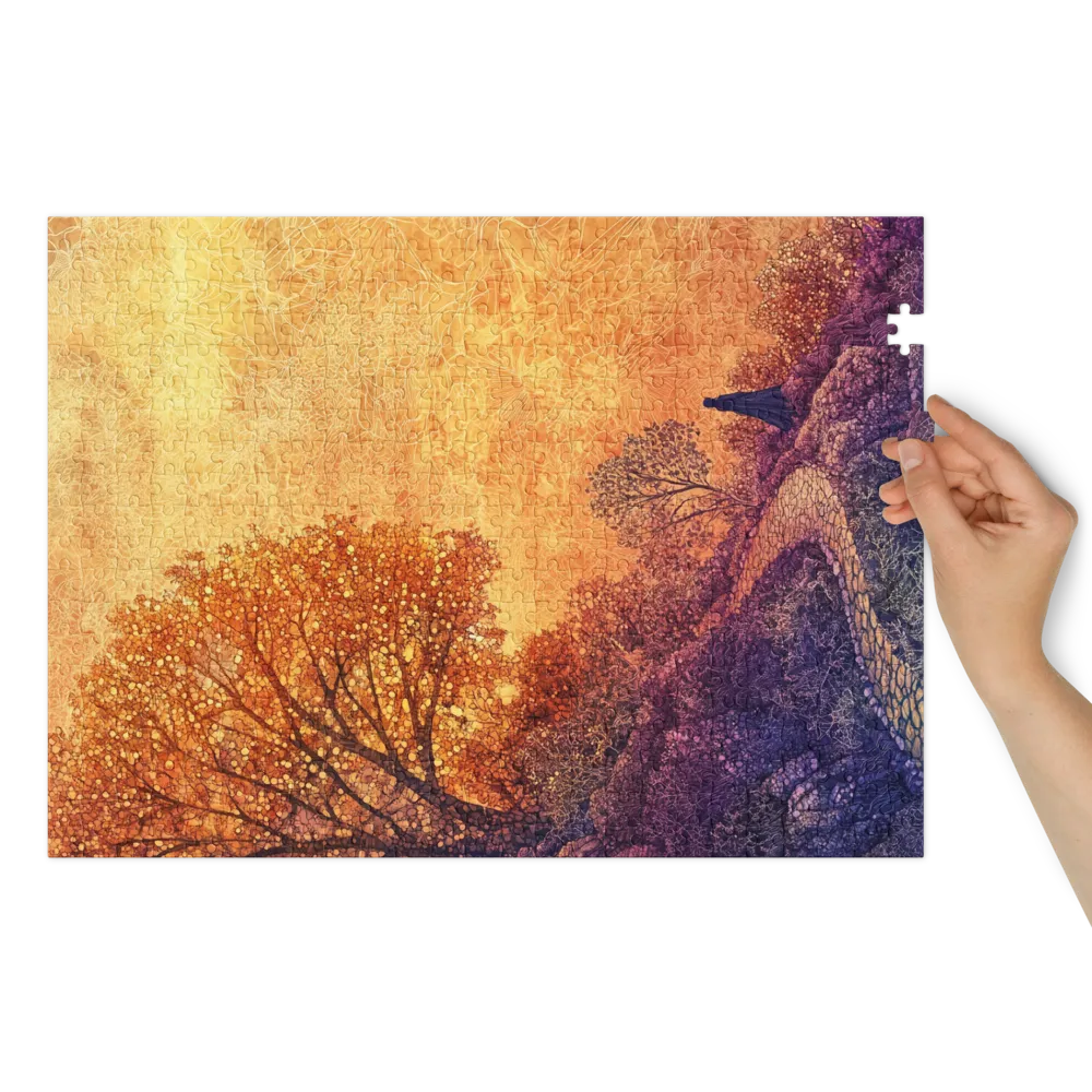 Surreal Landscape with Tree and Figure | Jigsaw Puzzle (252/520 pieces)