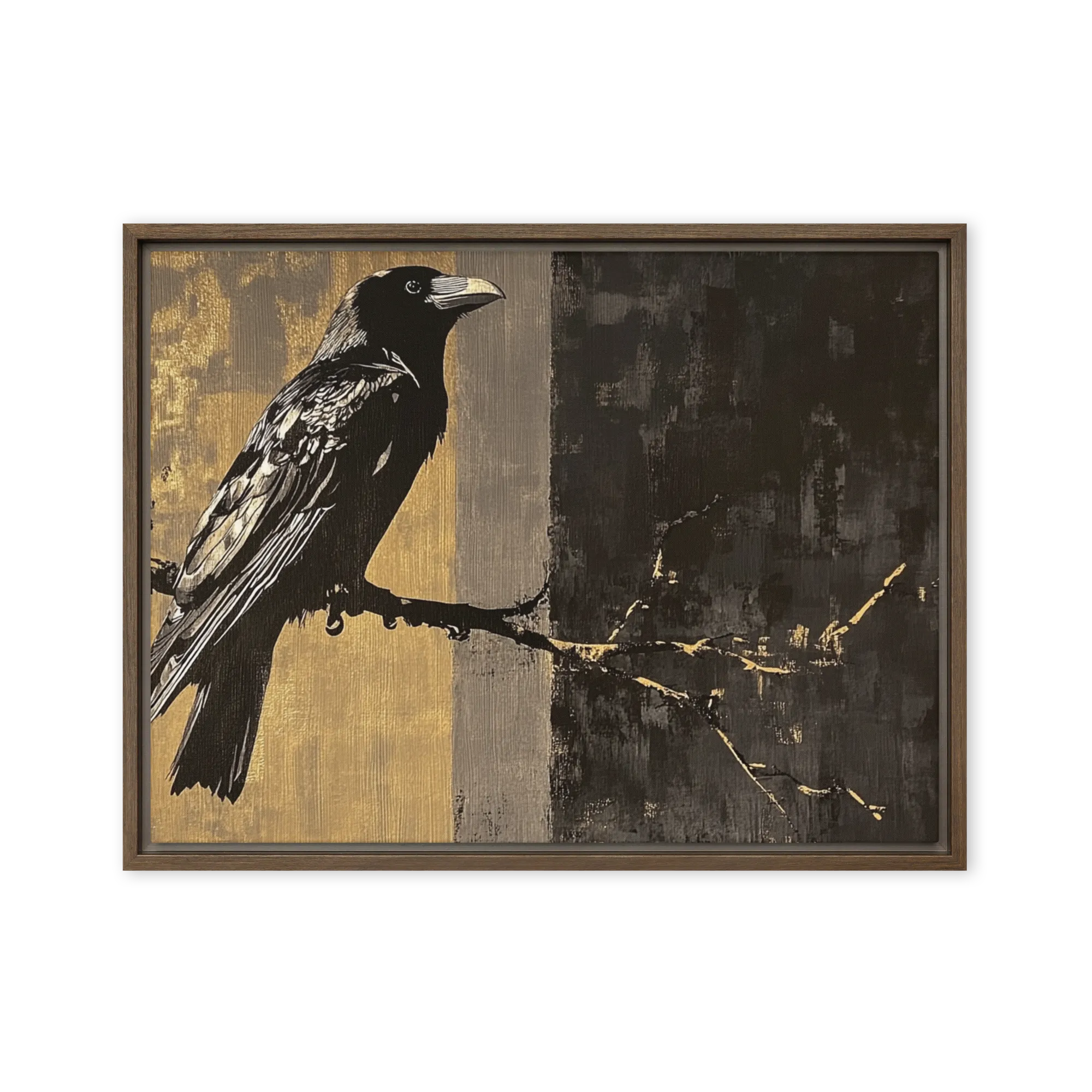 Urban silhouettes against metallic skies — Scraped charcoal oils