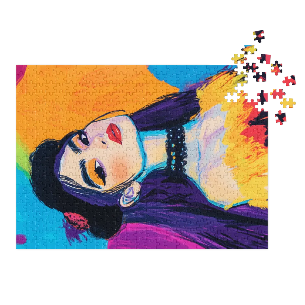Chic in Color 
 Jigsaw Puzzle in Tin Box