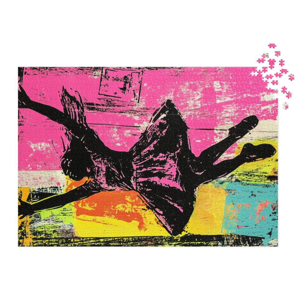 Jumping Girl Silhouette