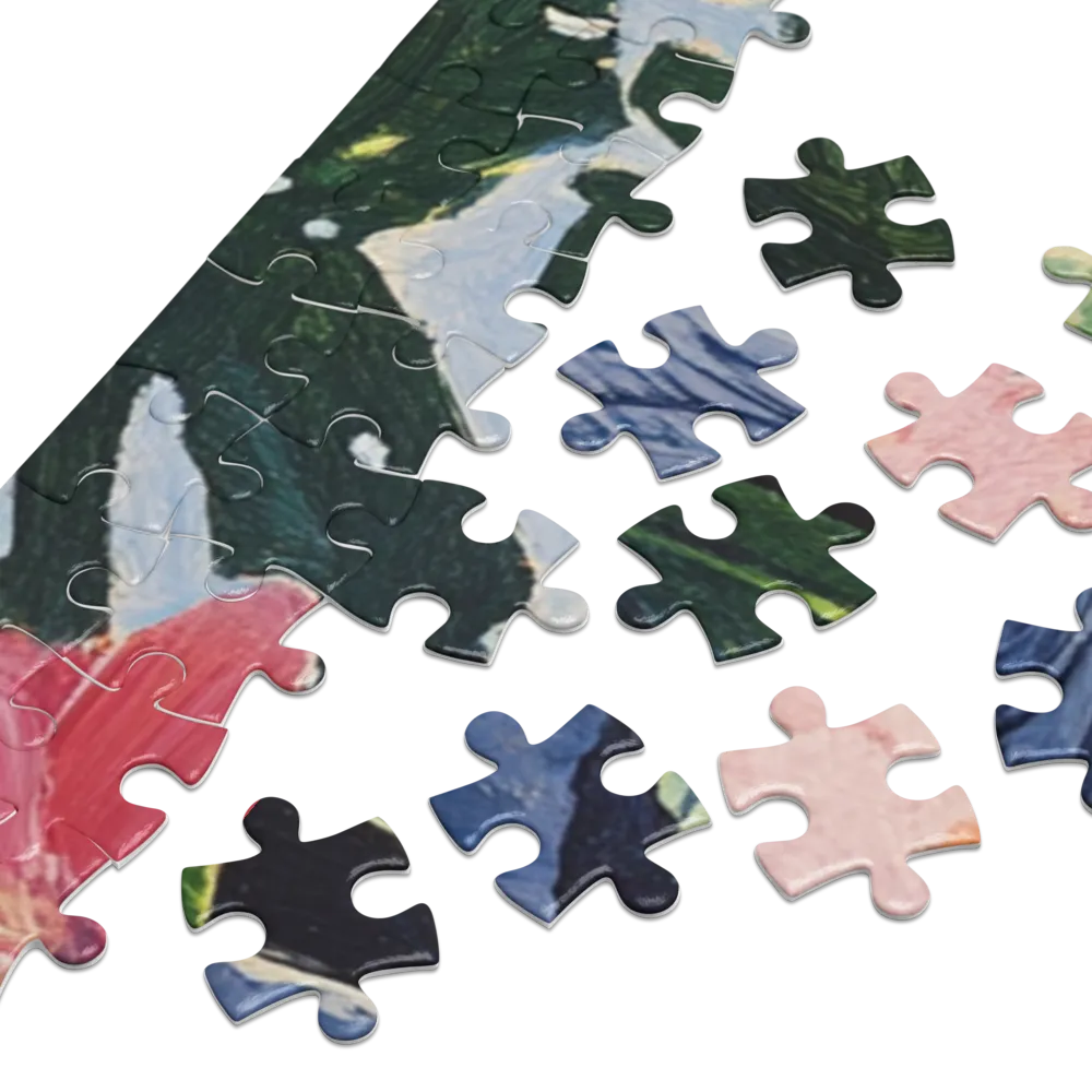 Elephant in Bloom 
 Jigsaw Puzzle in Tin Box