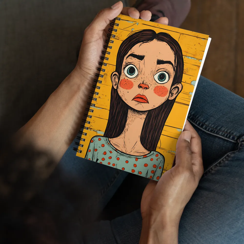 Wide-Eyed Girl 
 Spiral Notebook | 140 pages