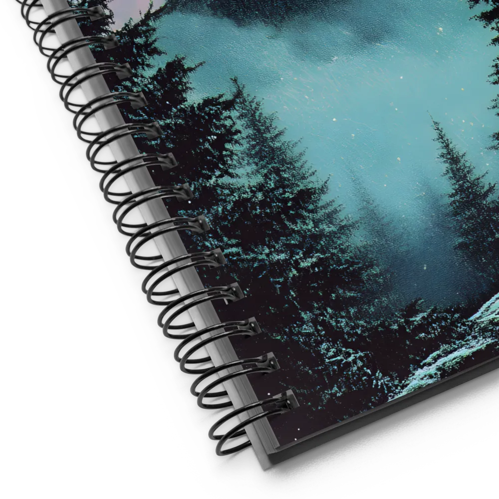Retro Mountain Night 
 Spiral Notebook | 140 pages
