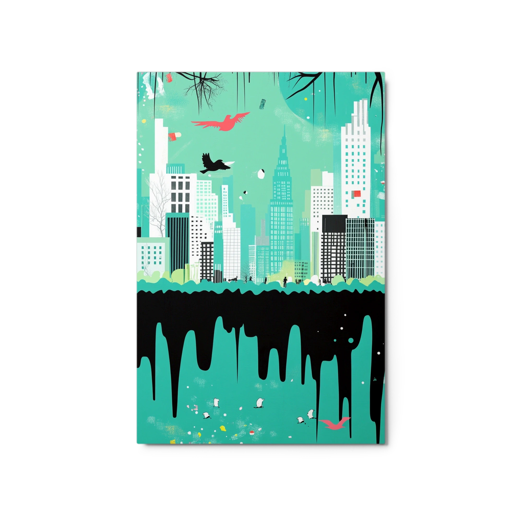 Vibrant Cityscape Illustration