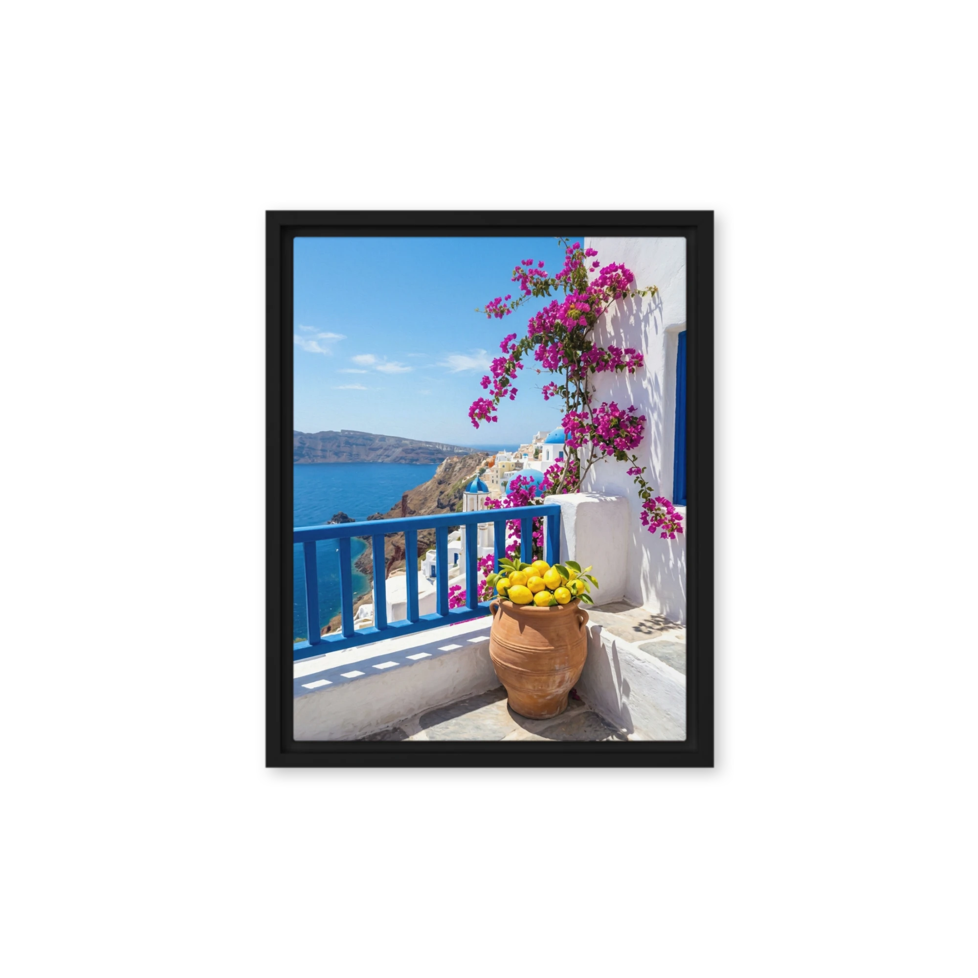 Mediterranean Bougainvillea Balcony | Art Print