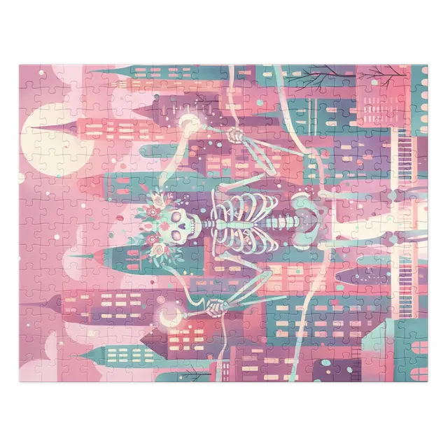 Moonlit Floral Skeleton | Jigsaw Puzzles