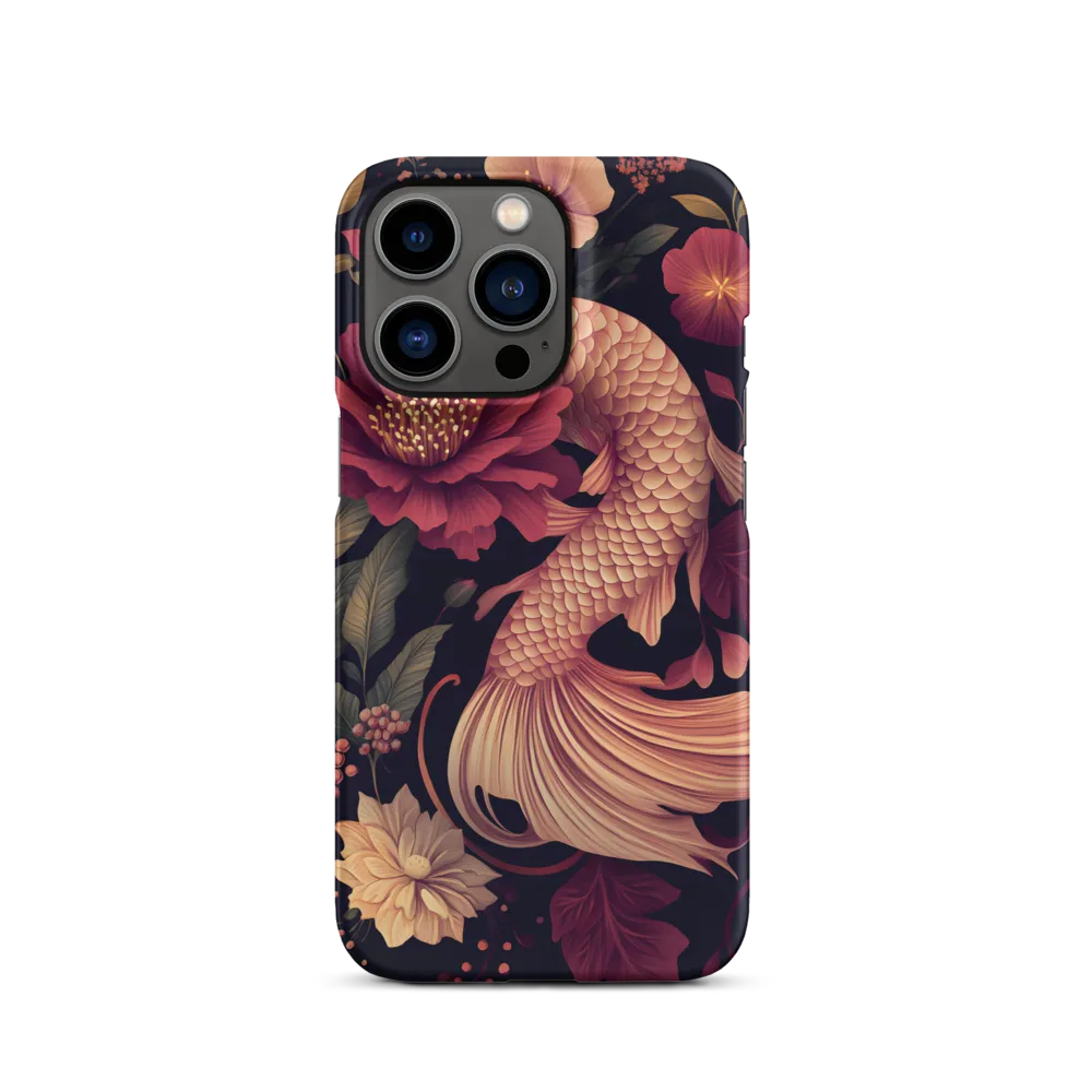 Ornate Koi Fish with Flowers | Phone Case